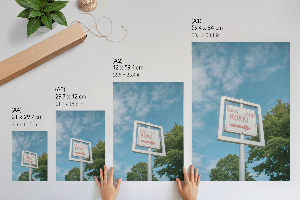 Retro plakát Směrová značka