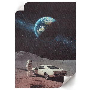 Vintage poszter Cesta do vesmíru