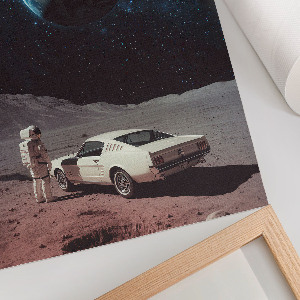 Vintage poszter Cesta do vesmíru