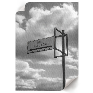 Poszter kép Minimalismus silnice