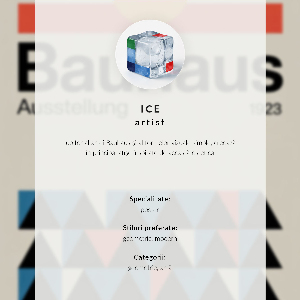 Vintage poszter Geometrie Bauhausu