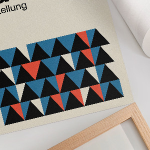 Vintage poszter Geometrie Bauhausu