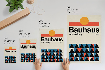 Vintage poszter Geometrie Bauhausu