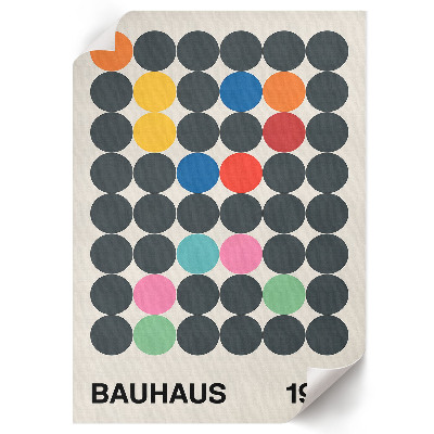 Retro plakát Abstrakce Bauhausu