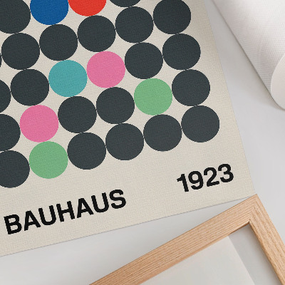 Retro plakát Abstrakce Bauhausu