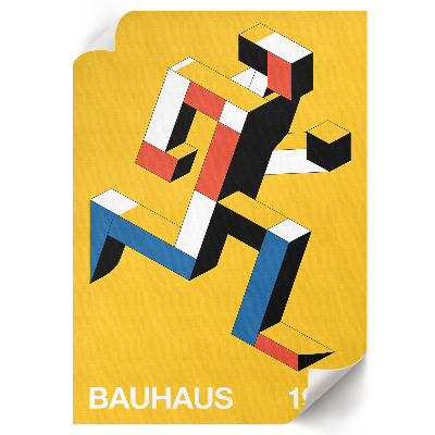 Vintage poszter Bauhausský design