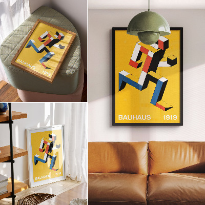 Vintage poszter Bauhausský design