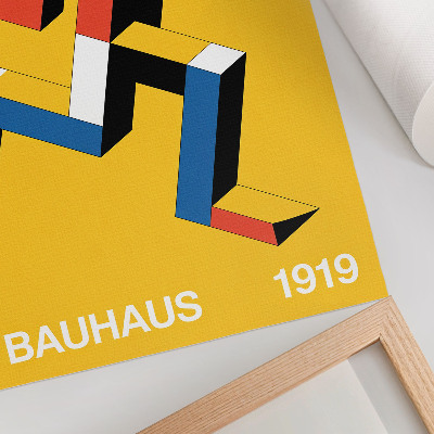 Vintage poszter Bauhausský design