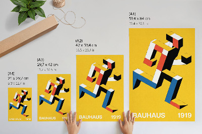 Vintage poszter Bauhausský design