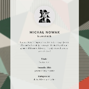 Vintage poszter Bauhausský design