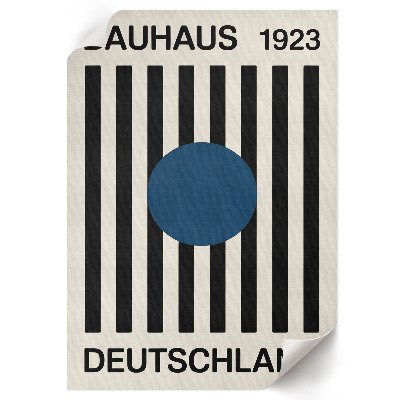 Retro poszter Bauhausský design
