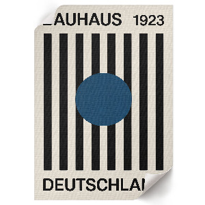 Retro poszter Bauhaus-stílusban