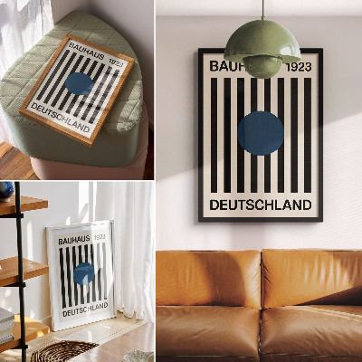 Retro poszter Bauhausský design