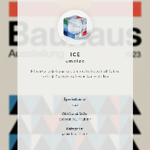 Retro poszter Bauhausský design