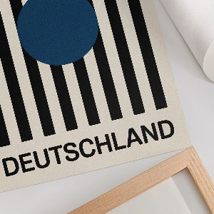 Retro poszter Bauhausský design