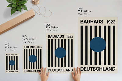 Retro poszter Bauhausský design