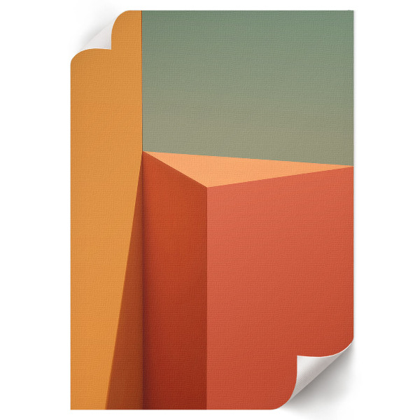 Retro plakát Geometrický minimalismus