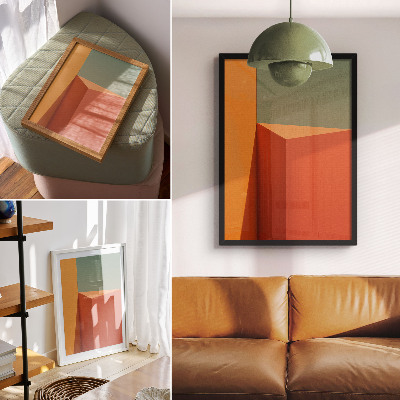 Retro plakát Geometrický minimalismus