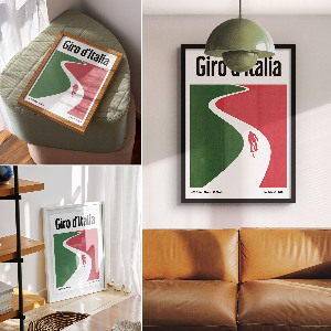 Vintage poszter Cyklistický závod