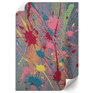 Retro plakát Barevné skvrny