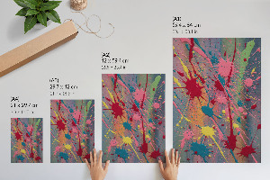 Retro plakát Barevné skvrny