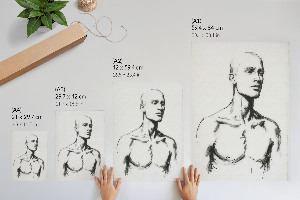 Vintage poszter Kresba muže