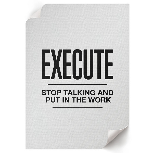 Retro poszter Inspirativní text