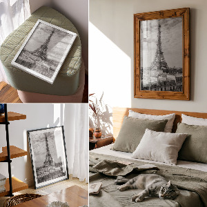 Retro plakát Eiffelova věž