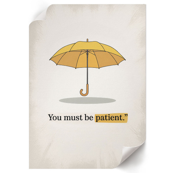 Poszter kép Žlutý deštník