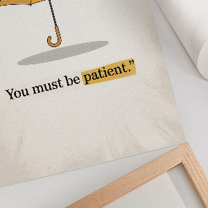 Poszter kép Žlutý deštník