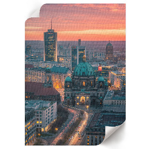 Retro város panoráma poszter