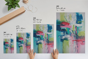 Retro poszter Barevná abstrakce