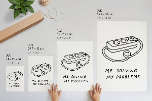 Retro plakát Moje problémy