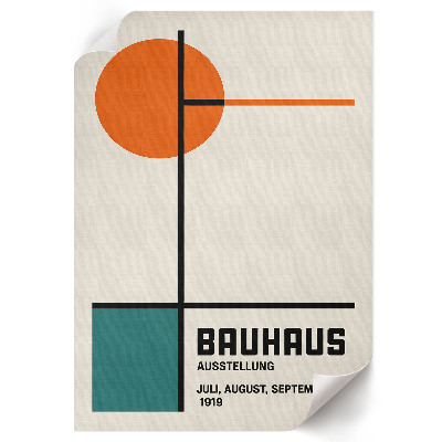 Retro poszter styl Bauhaus