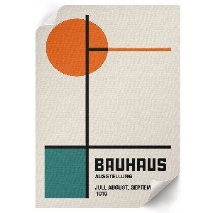 Retro poszter styl Bauhaus