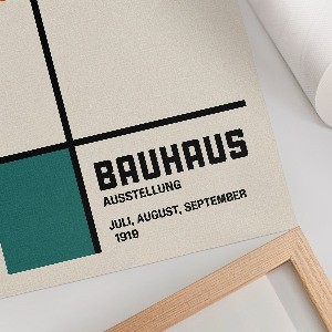 Retro poszter styl Bauhaus