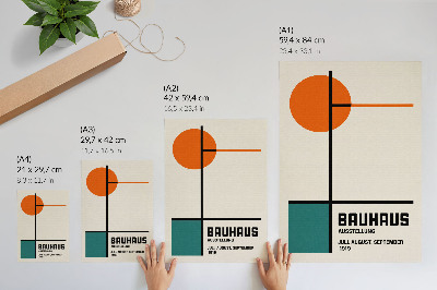 Retro poszter styl Bauhaus