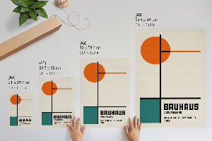 Retro poszter styl Bauhaus