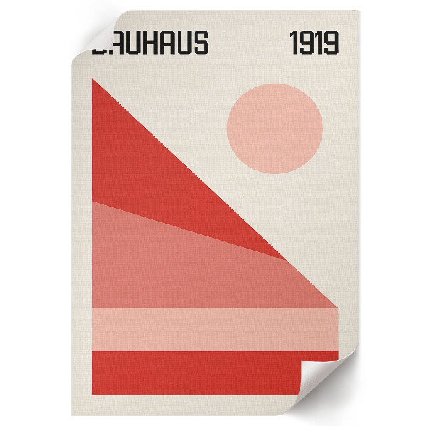 Retro plakát Bauhaus 1919