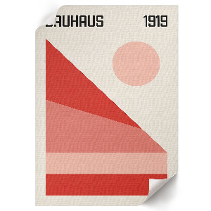 Retro plakát Bauhaus 1919