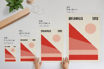 Retro plakát Bauhaus 1919