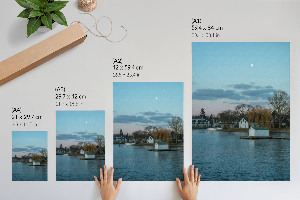 Retro poszter Přímořská krajina