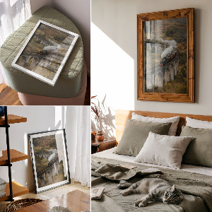 Retro plakát Parní vlak