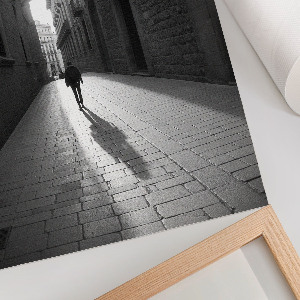 Poszter kép Černá a bílá ulice