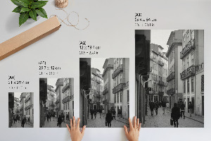 Retro poszter Městská scéna