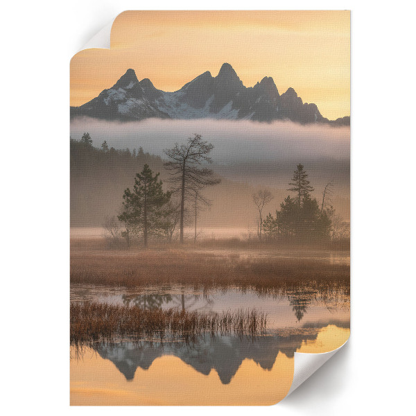 Retro poszter Horská krajina