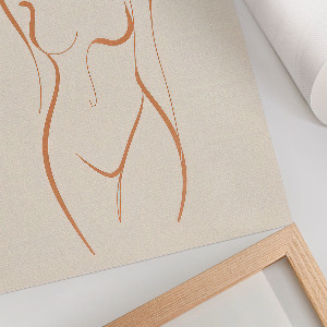 Vintage poszter Obrys ženy