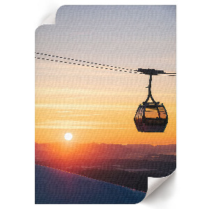 Retro poszter Západ slunce