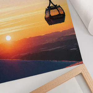 Retro poszter Západ slunce