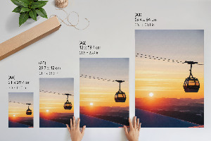 Retro poszter Západ slunce